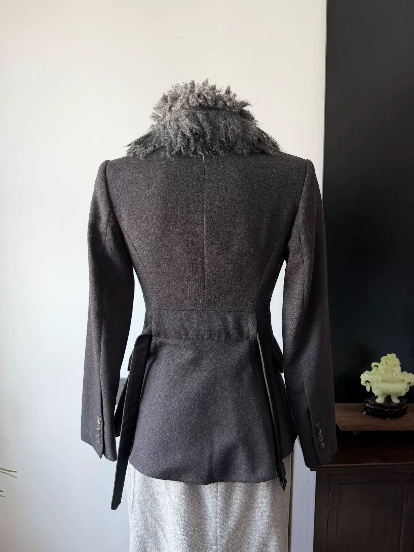 Ermanno Scervino Ermanno Scervino Fur Collar Wool Jacket Size M / US 6-8 / IT 42-44 - 8 Thumbnail