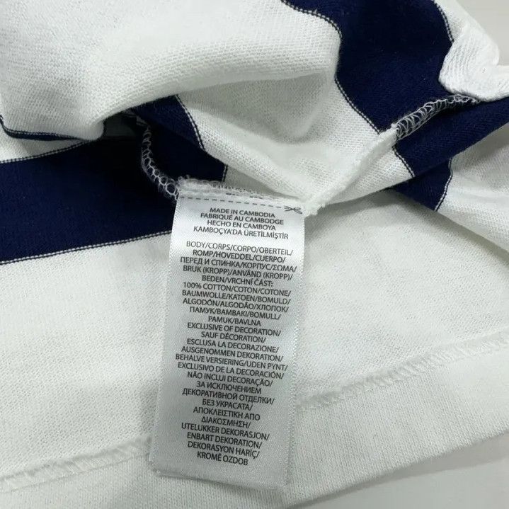 Polo Ralph Lauren Polo Ralph Lauren Striped Logo Long-Sleeve Polo Shirt Size US L / EU 52-54 / 3 - 6 Thumbnail