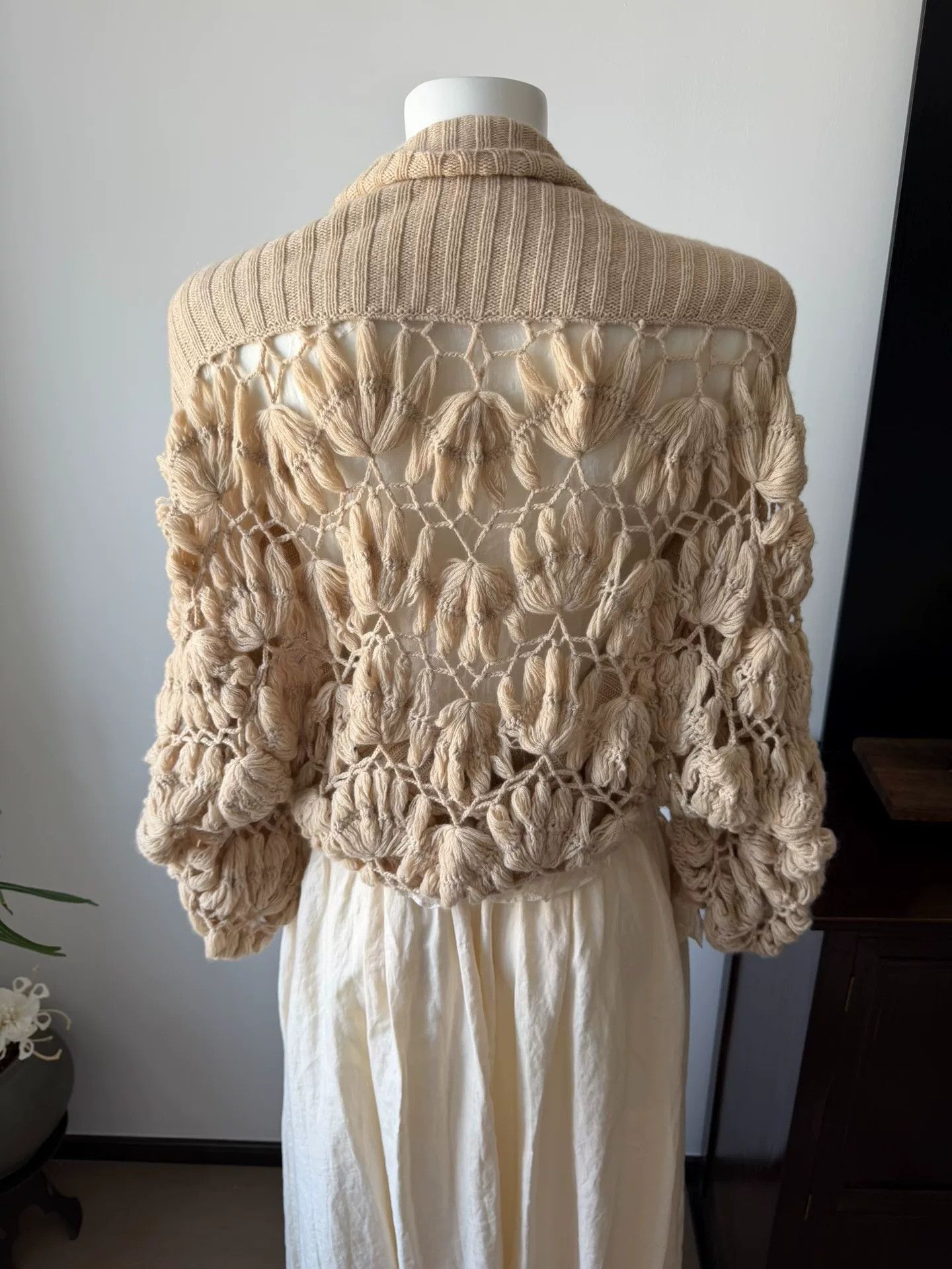 Sacai Sacai Mesh Shirt Knit Shawl Two-Piece Size M / US 6-8 / IT 42-44 - 4 Thumbnail