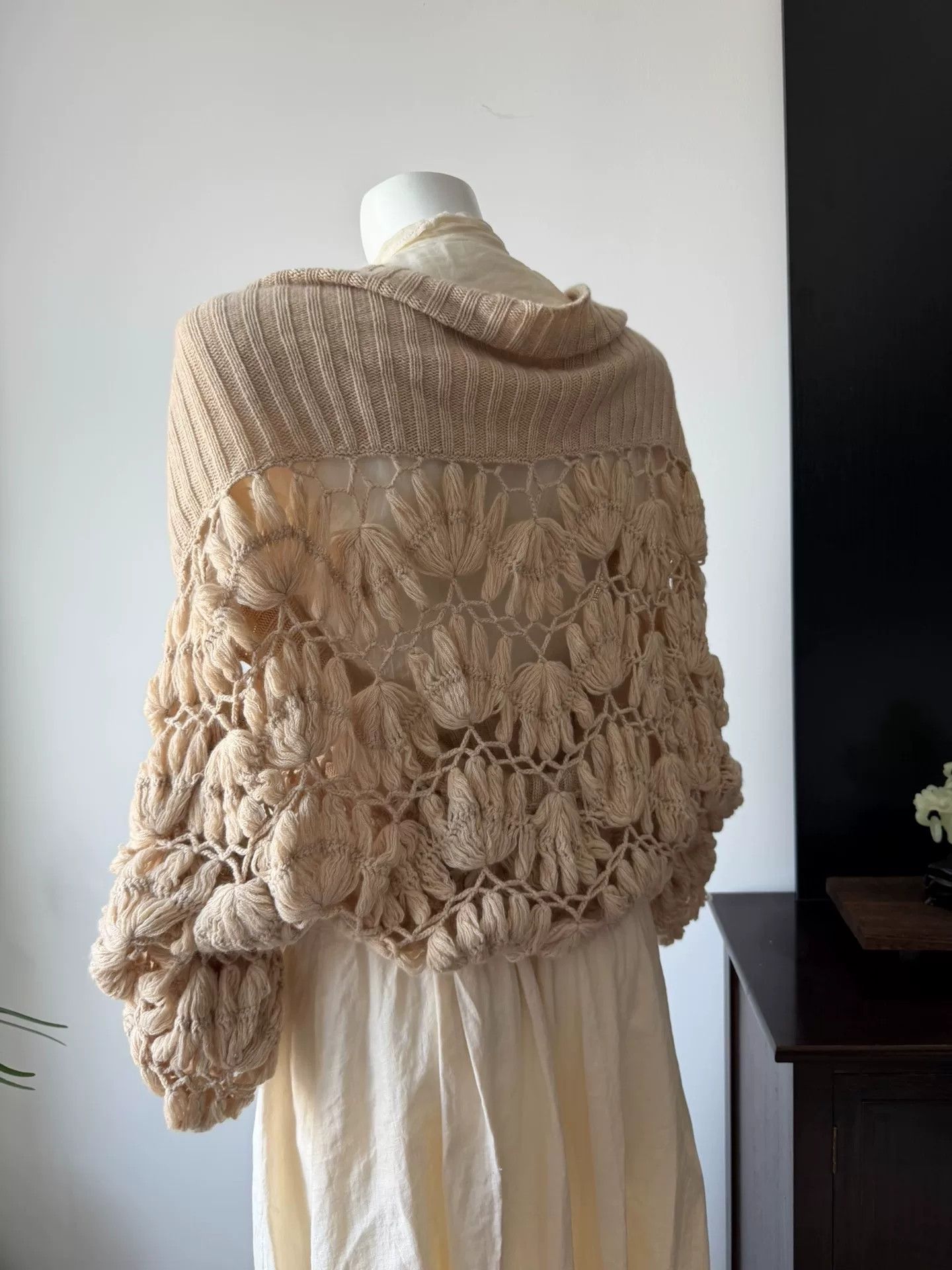 Sacai Sacai Mesh Shirt Knit Shawl Two-Piece Size M / US 6-8 / IT 42-44 - 7 Thumbnail