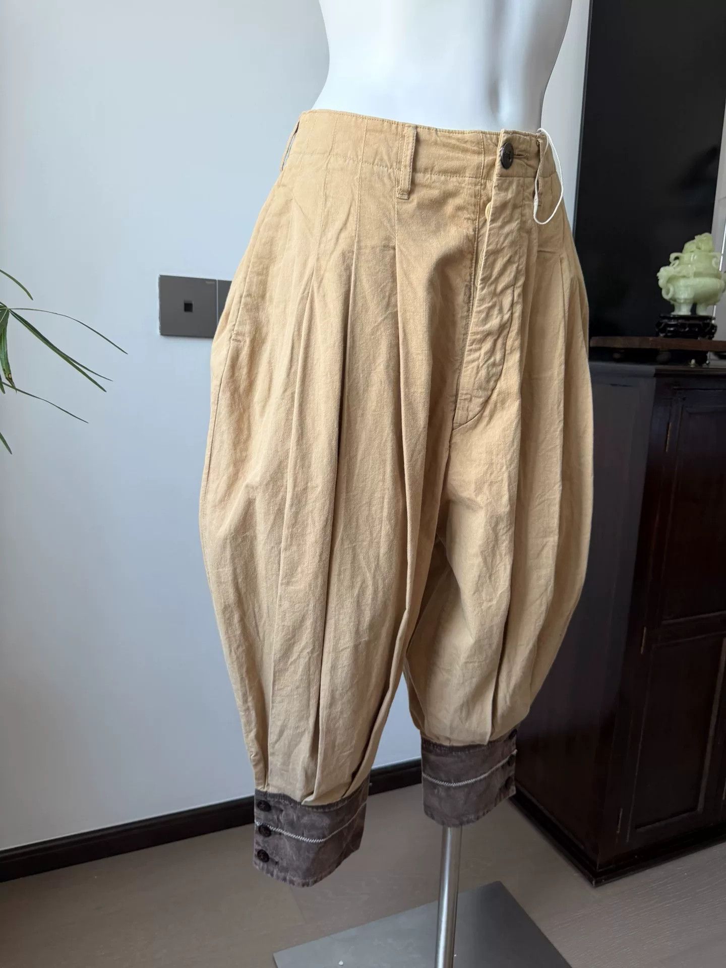 Kapital Washed Cotton Anchor Button Lantern Pants Size 27" / US 4 / IT 40 - 6 Thumbnail
