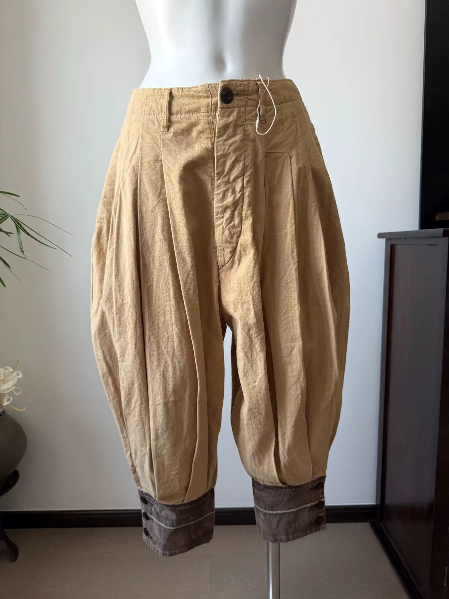 Kapital Washed Cotton Anchor Button Lantern Pants Size 27" / US 4 / IT 40 - 5 Thumbnail