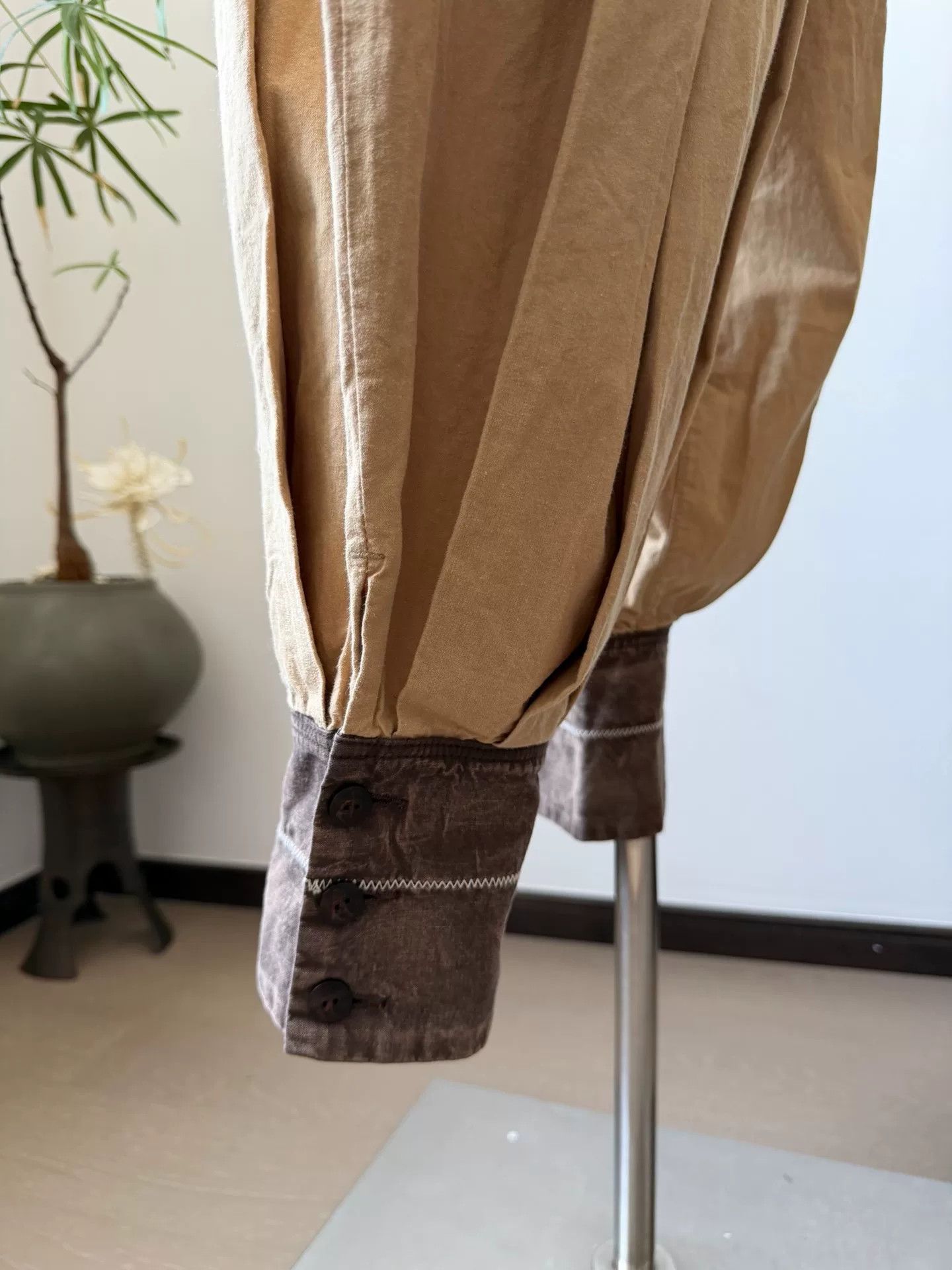 Kapital Washed Cotton Anchor Button Lantern Pants Size 27" / US 4 / IT 40 - 4 Thumbnail