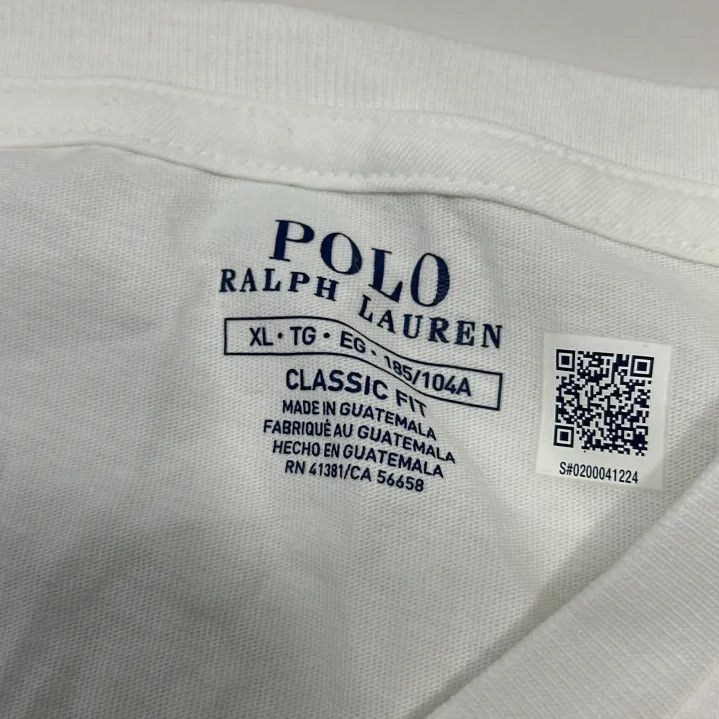 Polo Ralph Lauren Polo Ralph Lauren Logo Embroidered White Short-Sleeve T-Shirt Size US XL / EU 56 / 4 - 5 Thumbnail