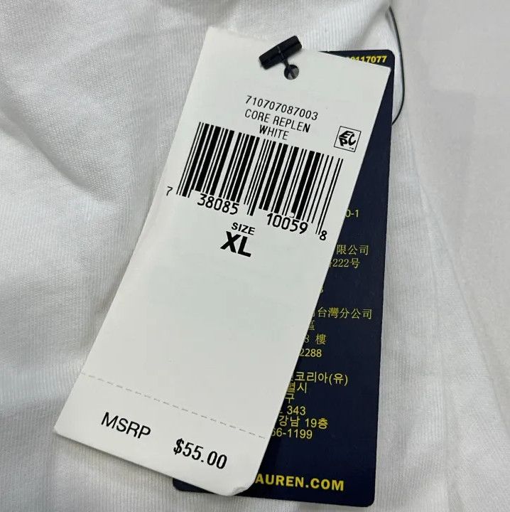 Polo Ralph Lauren Polo Ralph Lauren Logo Embroidered White Short-Sleeve T-Shirt Size US XL / EU 56 / 4 - 4 Thumbnail