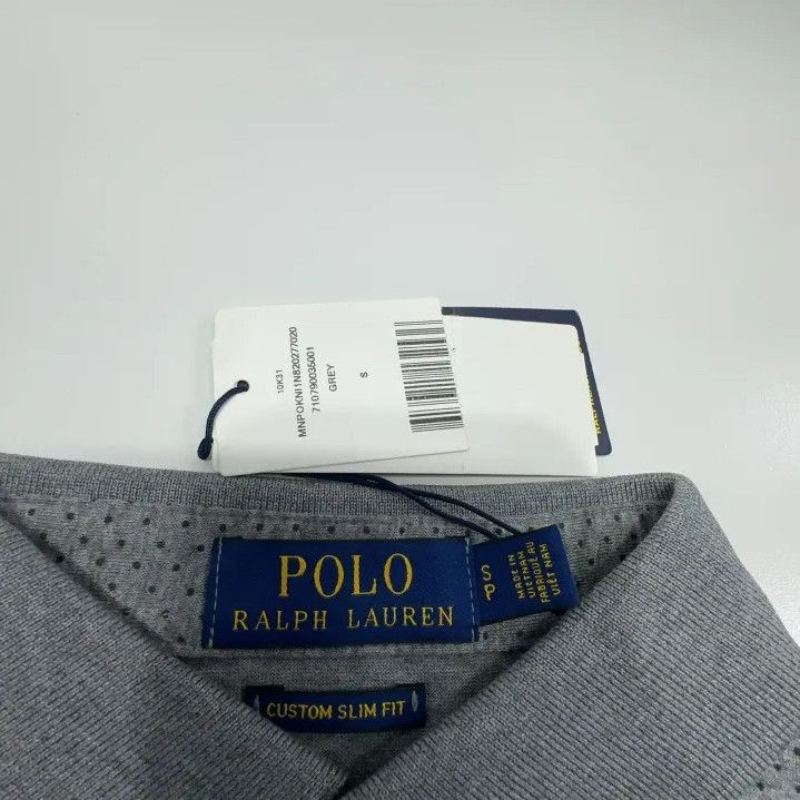 Polo Ralph Lauren Polo Ralph Lauren Men's Custom Slim Fit Gray Polo Size US S / EU 44-46 / 1 - 4 Thumbnail