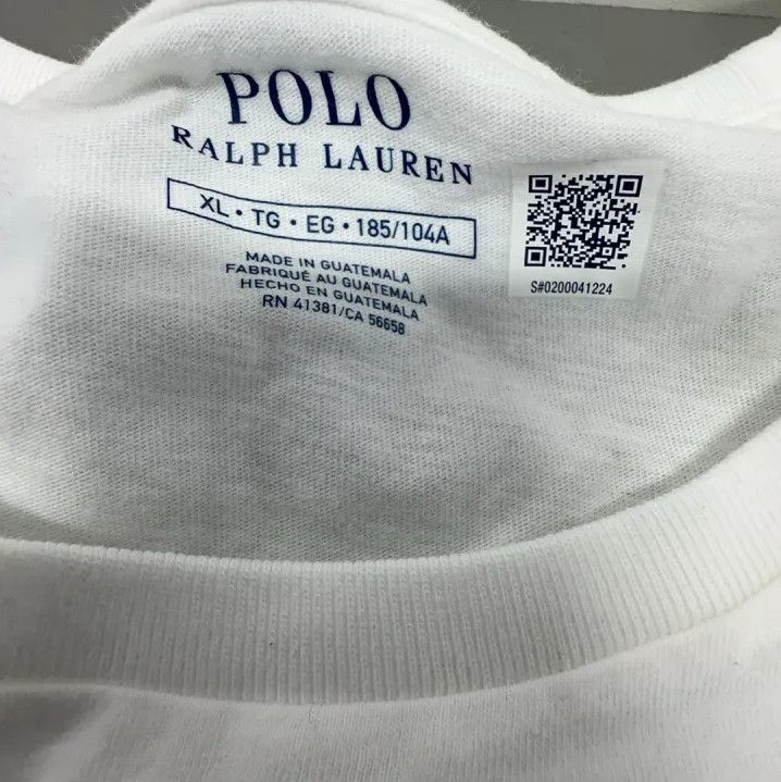 Polo Ralph Lauren Polo Ralph Lauren Logo Embroidered White Short-Sleeve T-Shirt Size US XL / EU 56 / 4 - 4 Thumbnail