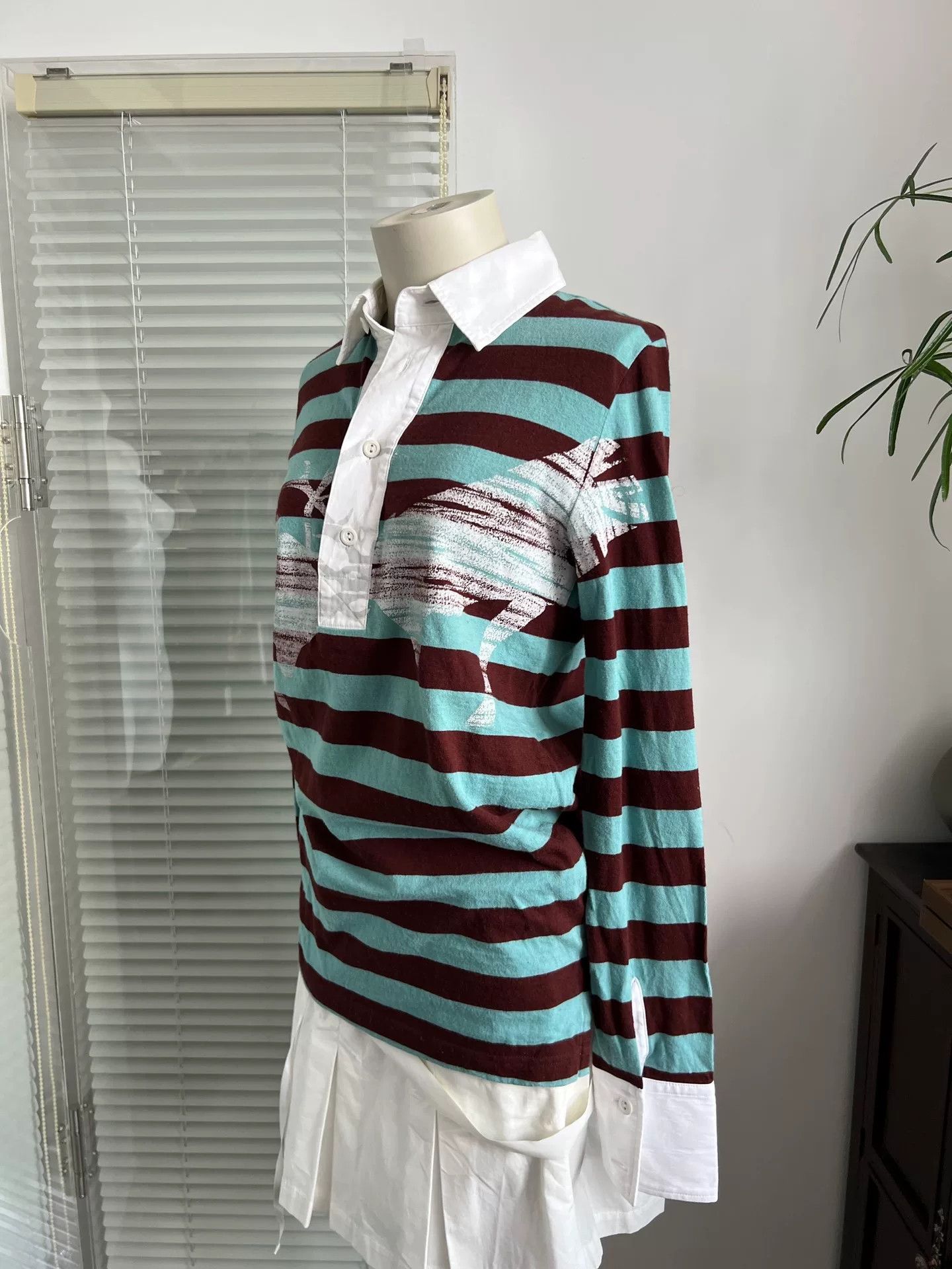 Vivienne Westwood Vivienne Westwood Striped Polo Longsleeve Size US S / EU 44-46 / 1 - 3 Thumbnail