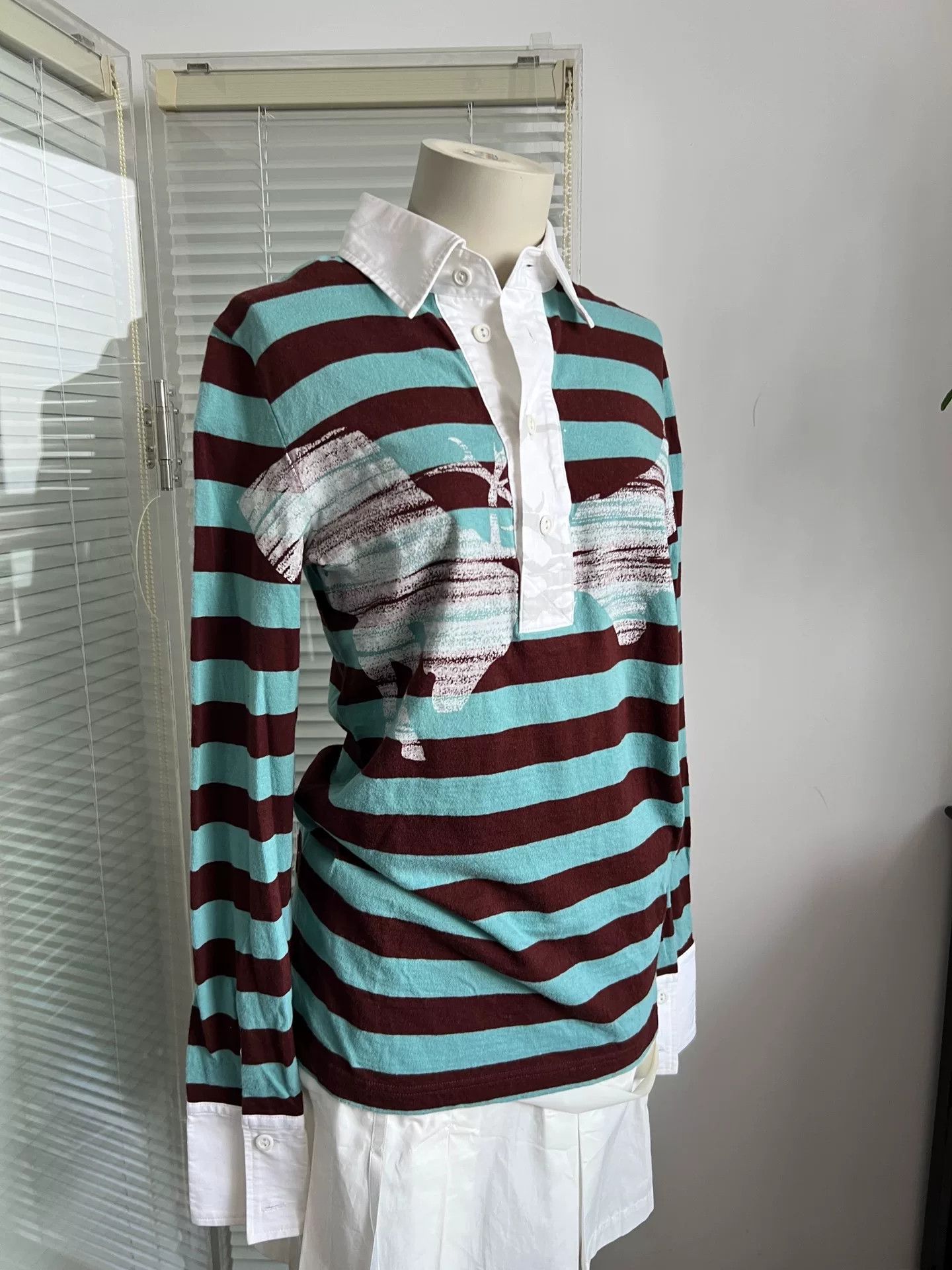 Vivienne Westwood Vivienne Westwood Striped Polo Longsleeve Size US S / EU 44-46 / 1 - 6 Thumbnail