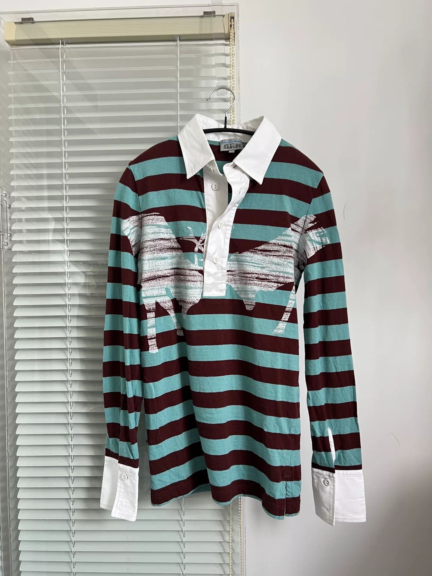 Vivienne Westwood Vivienne Westwood Striped Polo Longsleeve Size US S / EU 44-46 / 1 - 8 Thumbnail