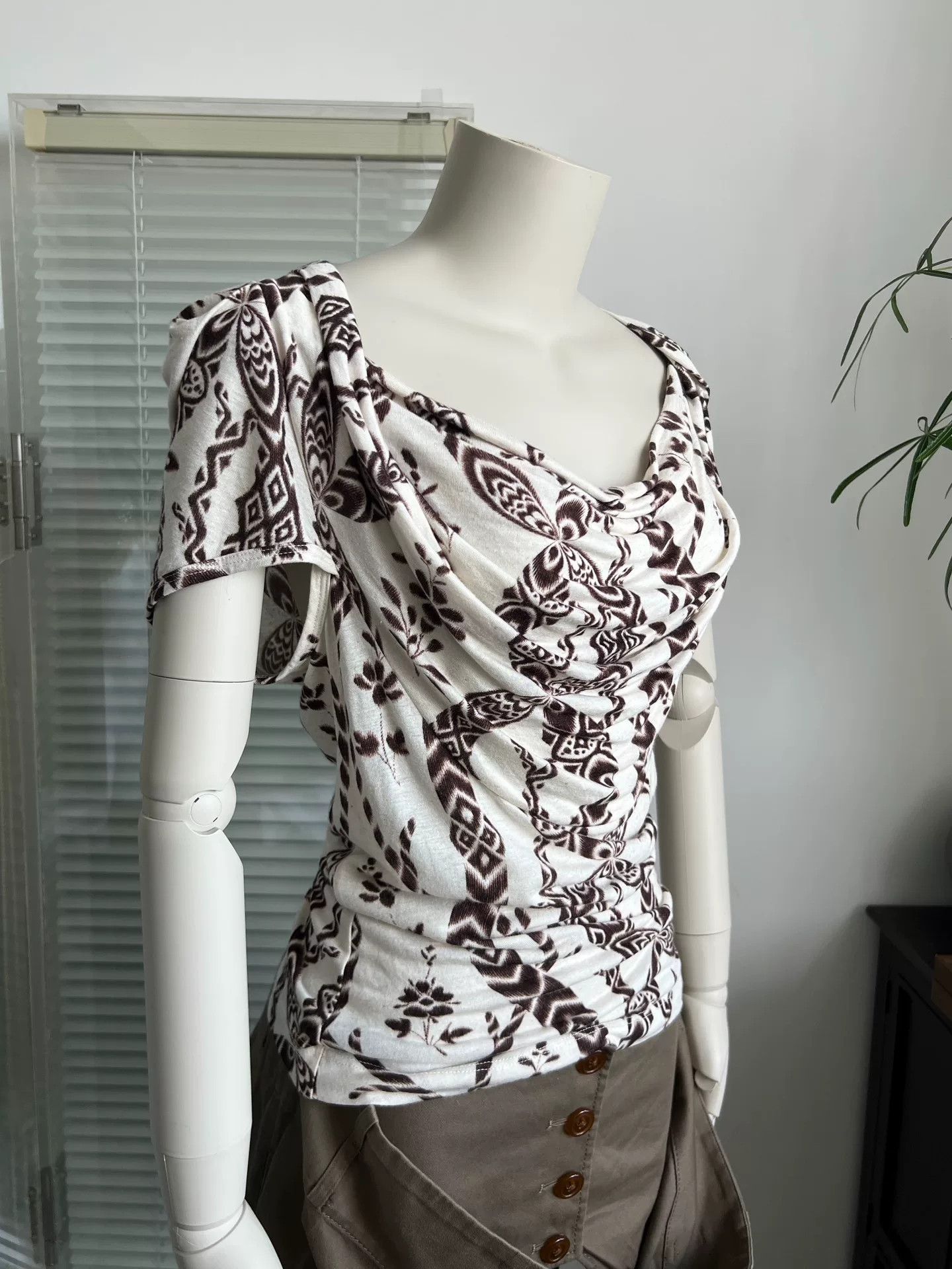 Vivienne Westwood Vivienne Westwood Totem Cowl Neck Top Size L / US 10 / IT 46 - 5 Thumbnail