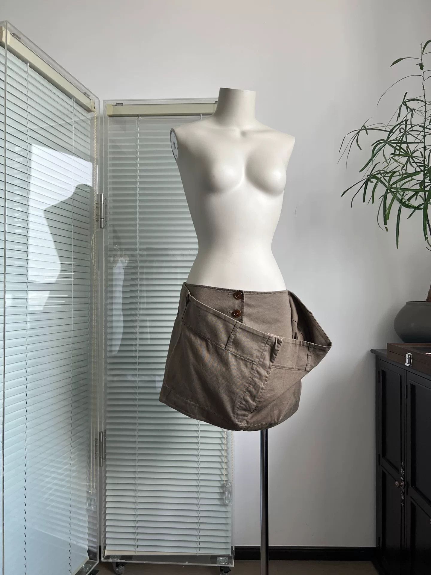 Vivienne Westwood Vivienne Westwood Fake Two-Piece Mini Skirt Size 22" - 2 Thumbnail