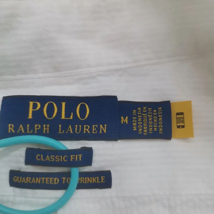 Polo Ralph Lauren Polo Ralph Lauren Men's White Short-Sleeve Shirt Size US M / EU 48-50 / 2 - 2 Thumbnail