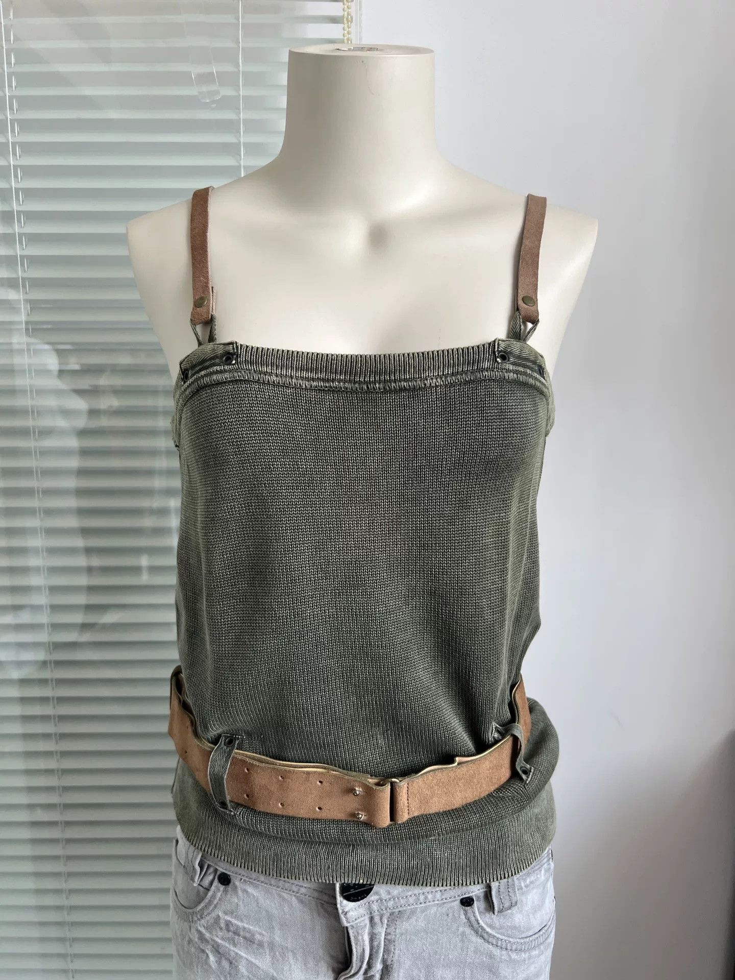 MAX&Co. MAX&co Washed Vintage Knit Camisole Size S / US 4 / IT 40 - 3 Thumbnail