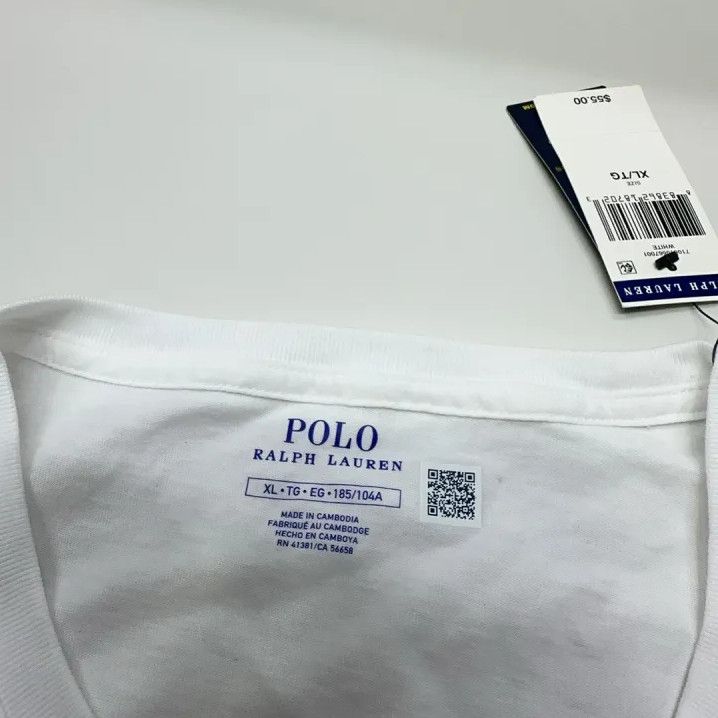 Polo Ralph Lauren Polo Ralph Lauren Logo Embroidered White Short Sleeve T-Shirt Size US XL / EU 56 / 4 - 3 Thumbnail
