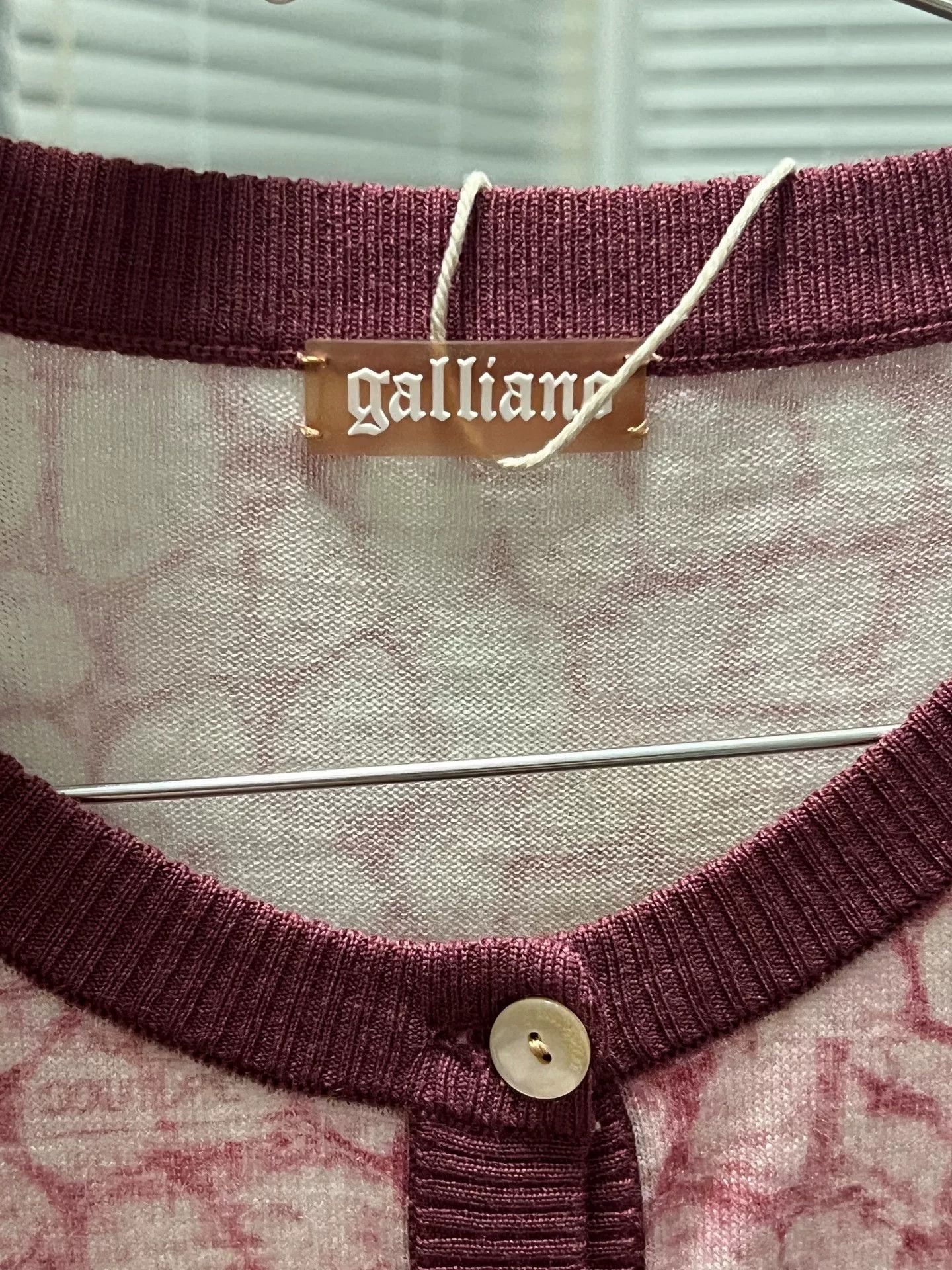 John Galliano John Galliano Crocodile Print Knit Cardigan Size L / US 10 / IT 46 - 8 Thumbnail