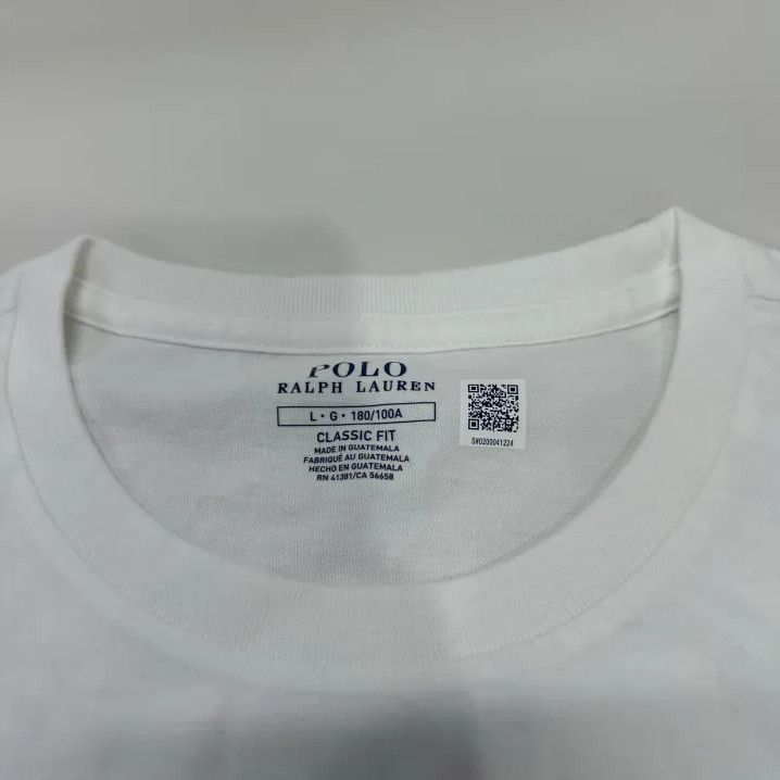 Polo Ralph Lauren Polo Ralph Lauren Logo Embroidered Solid Crew Neck Short Sleeve T-Shirt Size US L / EU 52-54 / 3 - 4 Thumbnail