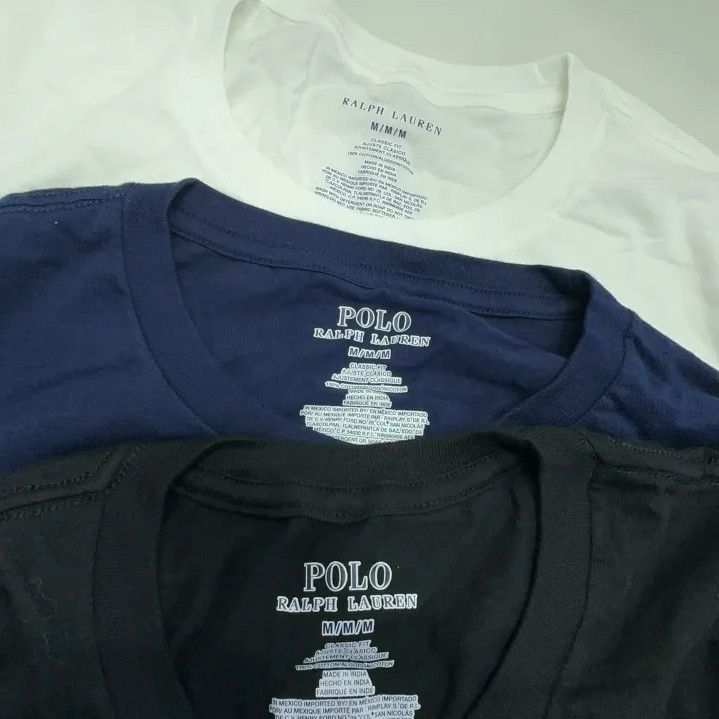 Polo Ralph Lauren Polo Ralph Lauren Men's 3-Pack Solid Crew Neck Tees Size US M / EU 48-50 / 2 - 5 Thumbnail