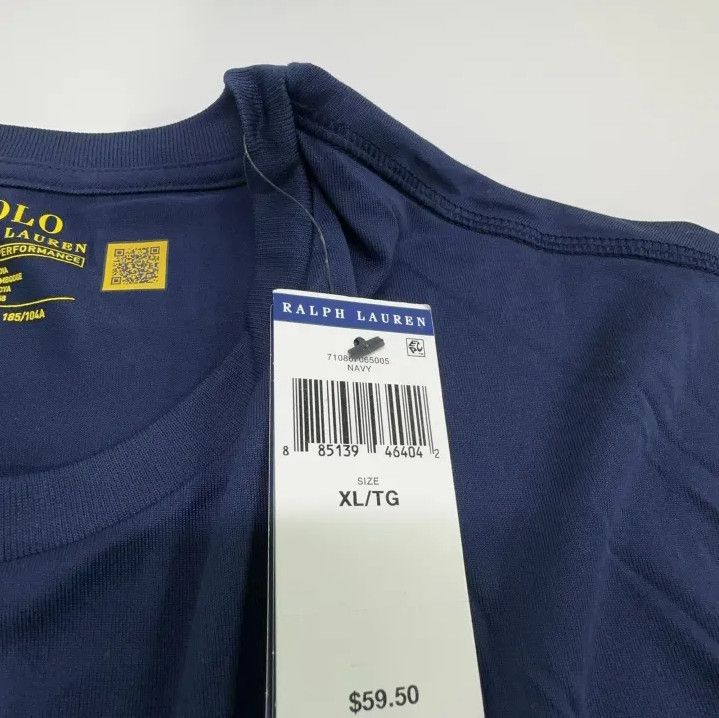 Polo Ralph Lauren Polo Ralph Lauren Solid Round Neck Short Sleeve Size US XL / EU 56 / 4 - 6 Thumbnail