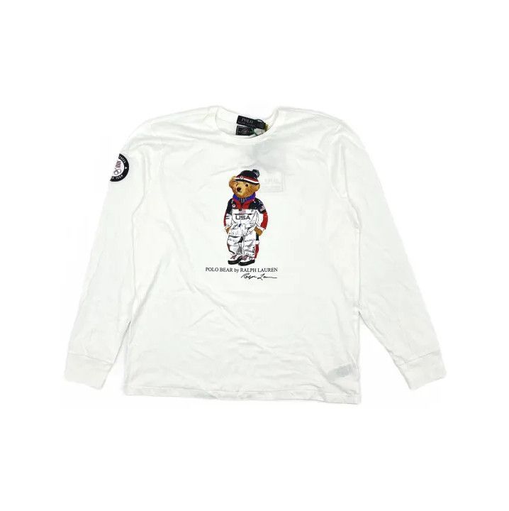 Polo Ralph Lauren Polo Ralph Lauren White Long-Sleeve T-Shirt Size US L / EU 52-54 / 3 - 2 Thumbnail