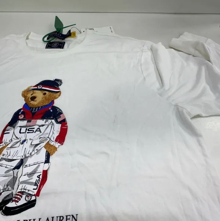 Polo Ralph Lauren Polo Ralph Lauren White Long-Sleeve T-Shirt Size US L / EU 52-54 / 3 - 7 Thumbnail