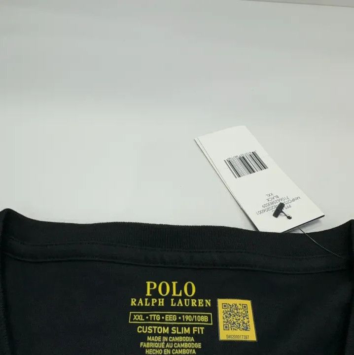 Polo Ralph Lauren Polo Ralph Lauren Solid Logo Embroidered V-Neck T-Shirt Size US XXL / EU 58 / 5 - 5 Thumbnail