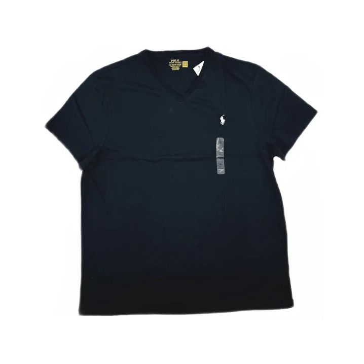 Polo Ralph Lauren Polo Ralph Lauren Solid Logo Embroidered V-Neck T-Shirt Size US XXL / EU 58 / 5 - 2 Thumbnail
