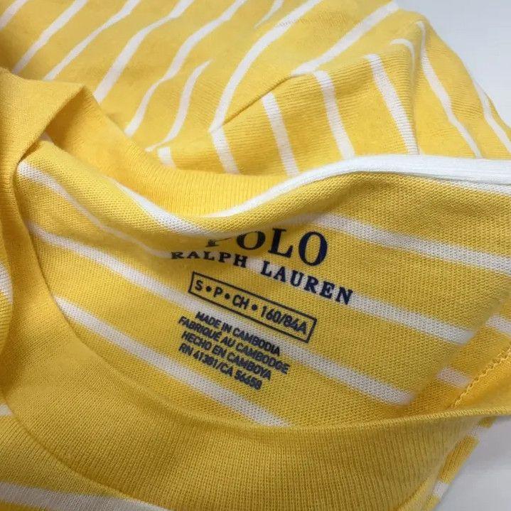 Polo Ralph Lauren Polo Ralph Lauren Yellow Striped Short Sleeve Shirt Size US S / EU 44-46 / 1 - 5 Thumbnail