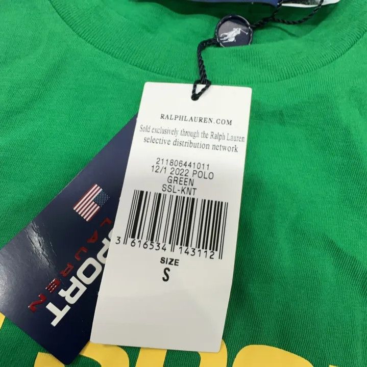 Polo Ralph Lauren Polo Ralph Lauren Green Letter Print Short-Sleeve T-Shirt Size US S / EU 44-46 / 1 - 4 Thumbnail