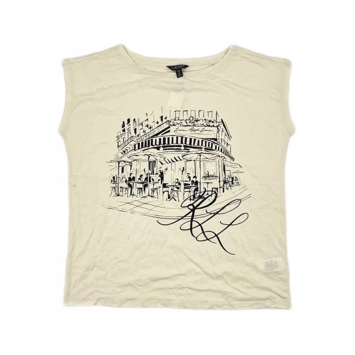 Polo Ralph Lauren Polo Ralph Lauren Sleeveless Graphic Print T-Shirt Size US XL / EU 56 / 4 - 2 Thumbnail