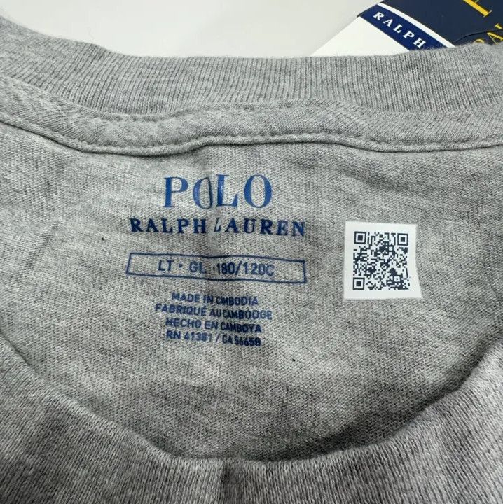 Polo Ralph Lauren Polo Ralph Lauren Solid Gray Casual Short Sleeve Shirt Size US L / EU 52-54 / 3 - 4 Thumbnail
