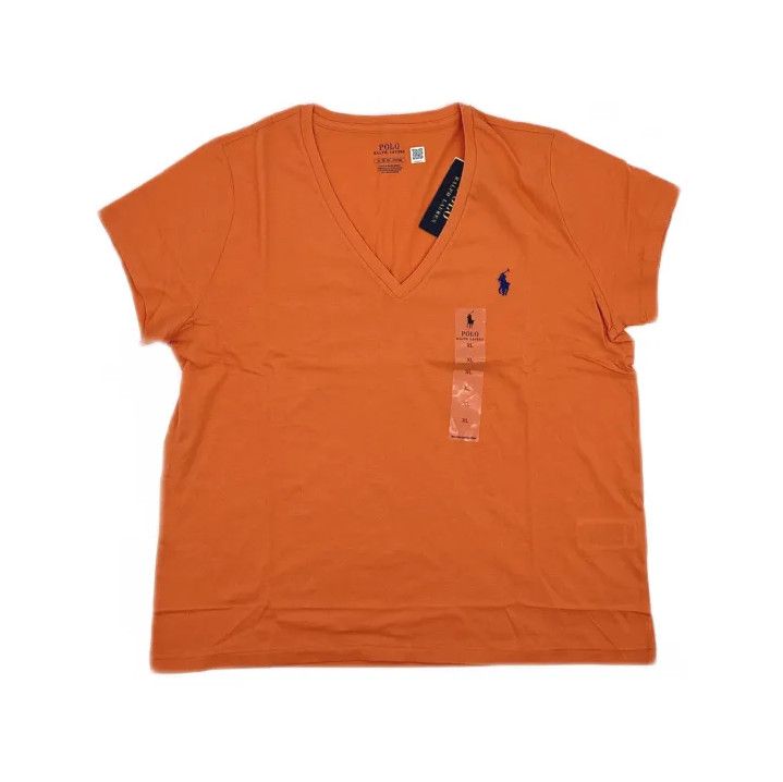 Polo Ralph Lauren Polo Ralph Lauren Solid V-Neck Short-Sleeve T-Shirt Size US XL / EU 56 / 4 - 2 Thumbnail