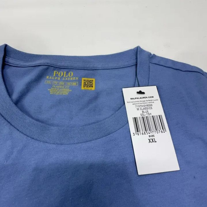 Polo Ralph Lauren Polo Ralph Lauren Solid Logo Embroidered Crew Neck T-Shirt Size US XXL / EU 58 / 5 - 4 Thumbnail