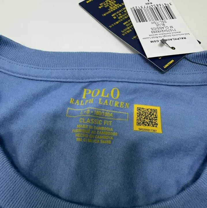 Polo Ralph Lauren Polo Ralph Lauren Solid Logo Embroidered Crew Neck T-shirt Size US L / EU 52-54 / 3 - 6 Thumbnail