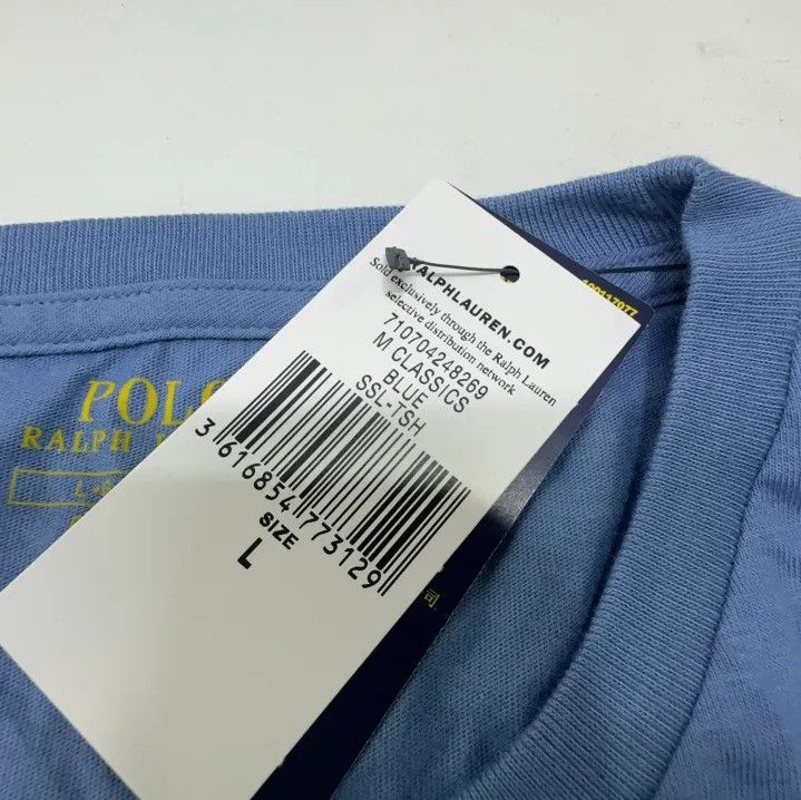 Polo Ralph Lauren Polo Ralph Lauren Solid Logo Embroidered Crew Neck T-shirt Size US L / EU 52-54 / 3 - 5 Thumbnail