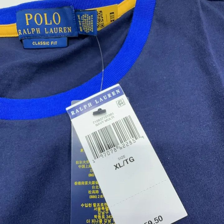 Polo Ralph Lauren Polo Ralph Lauren Colorblock Logo Embroidered T-shirt Size US XL / EU 56 / 4 - 5 Thumbnail