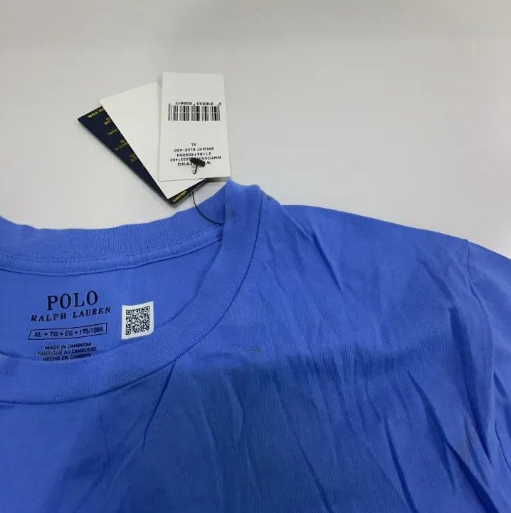 Polo Ralph Lauren Polo Ralph Lauren Solid Round Neck Short Sleeve Tee Size US XL / EU 56 / 4 - 8 Thumbnail