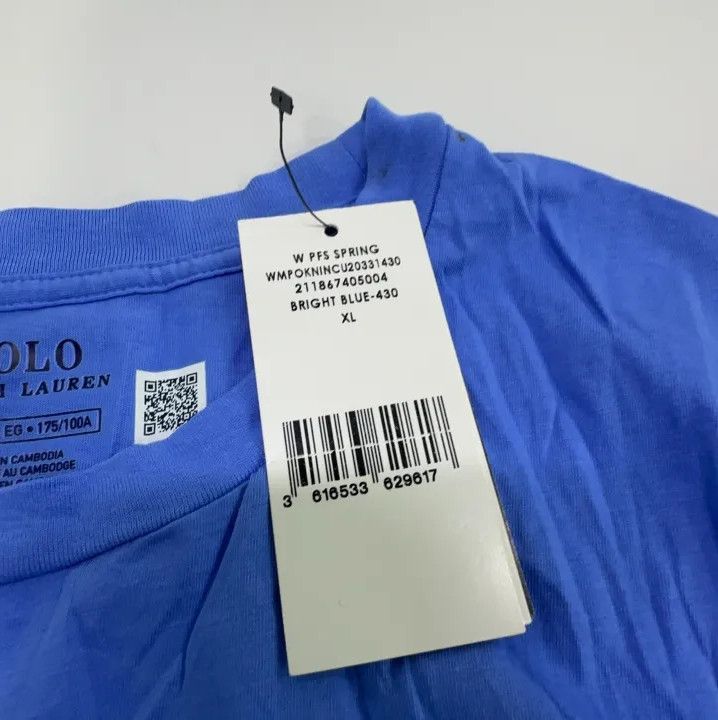 Polo Ralph Lauren Polo Ralph Lauren Solid Round Neck Short Sleeve Tee Size US XL / EU 56 / 4 - 7 Thumbnail