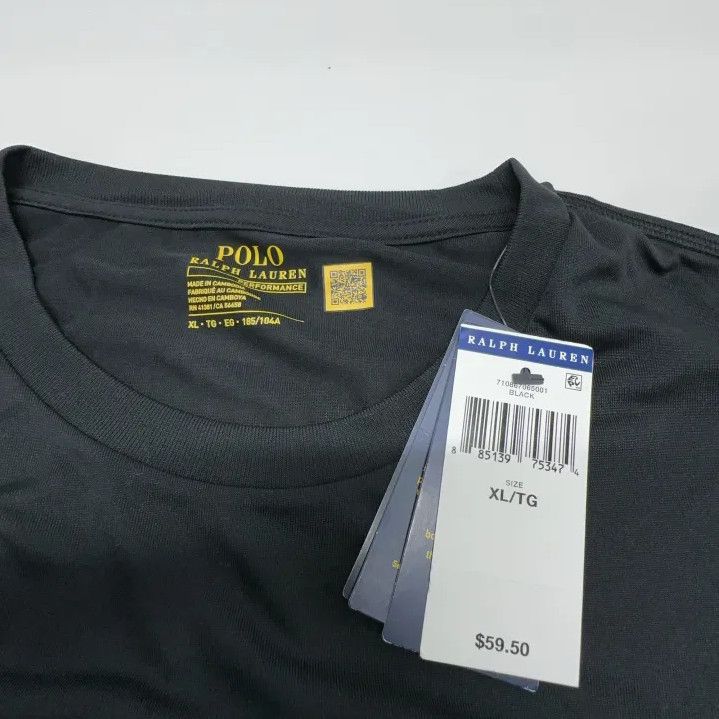Polo Ralph Lauren Polo Ralph Lauren Solid Crew Neck Short Sleeve Size US XL / EU 56 / 4 - 4 Thumbnail