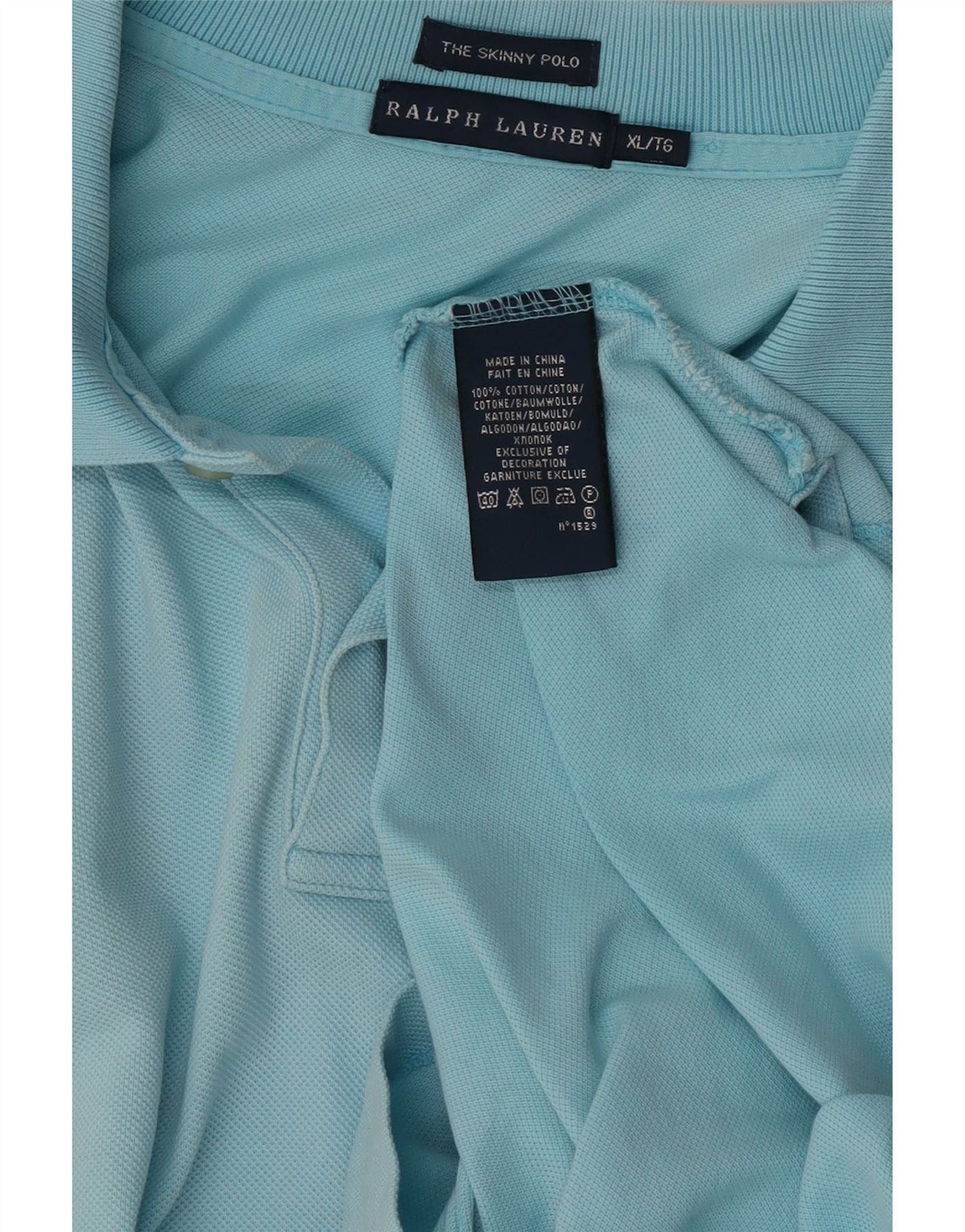 Ralph Lauren Mens Skinny Polo Shirt XL Blue Cotton Size US M / EU 48-50 / 2 - 3 Thumbnail