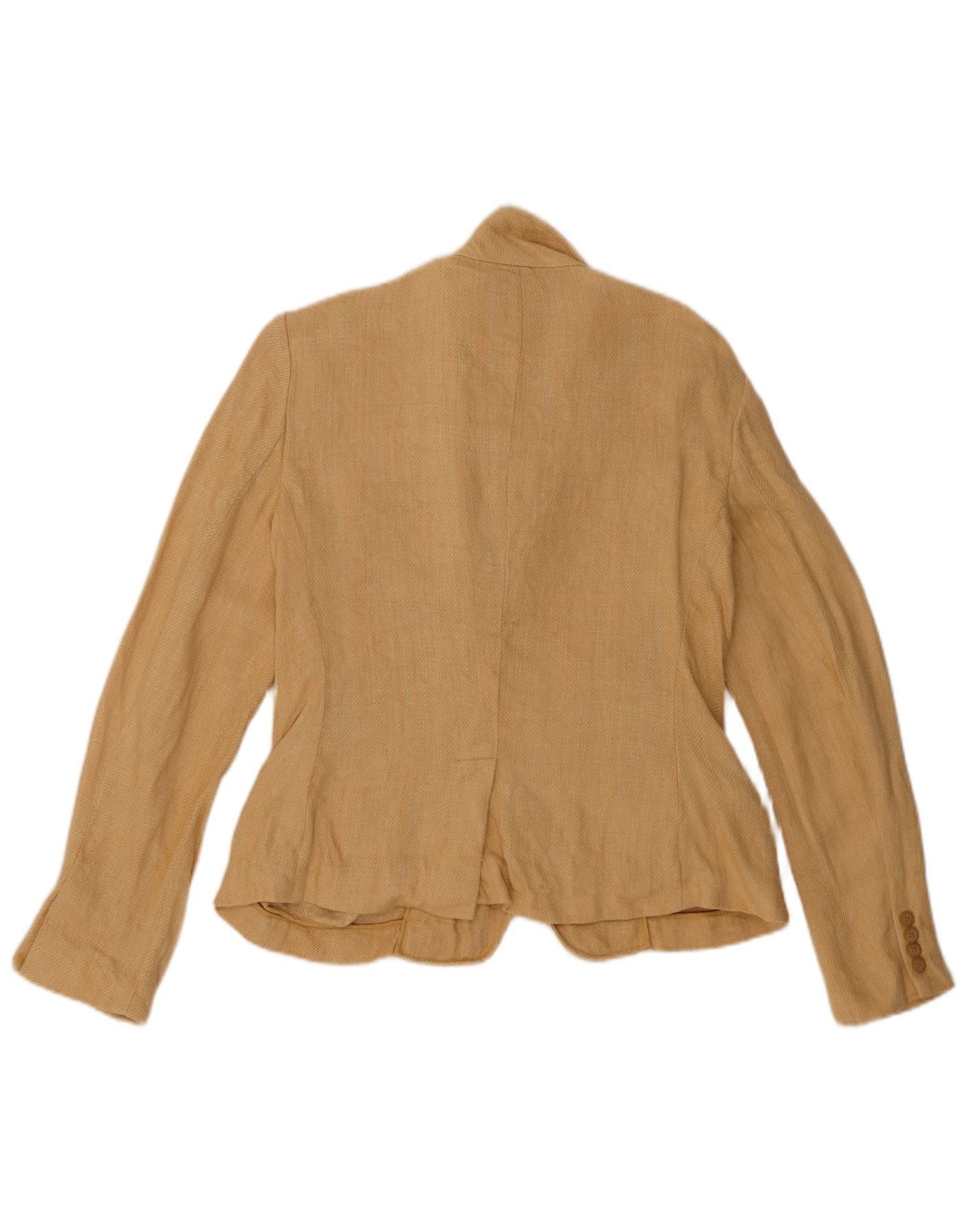 Ralph Lauren Boys 3 Button Blazer Jacket 13-14 Years Beige Linen Size XS / US 0-2 / IT 36-38 - 2 Thumbnail