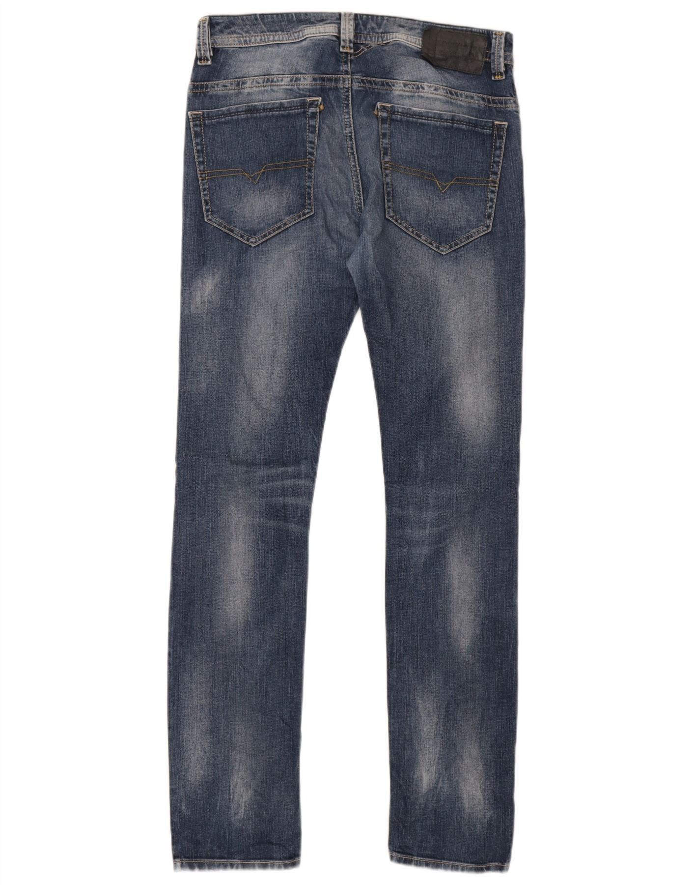 Diesel Womens Thavar Slim Skinny Jeans W30 L32 Blue Size 42" / US 20 - 2 Thumbnail