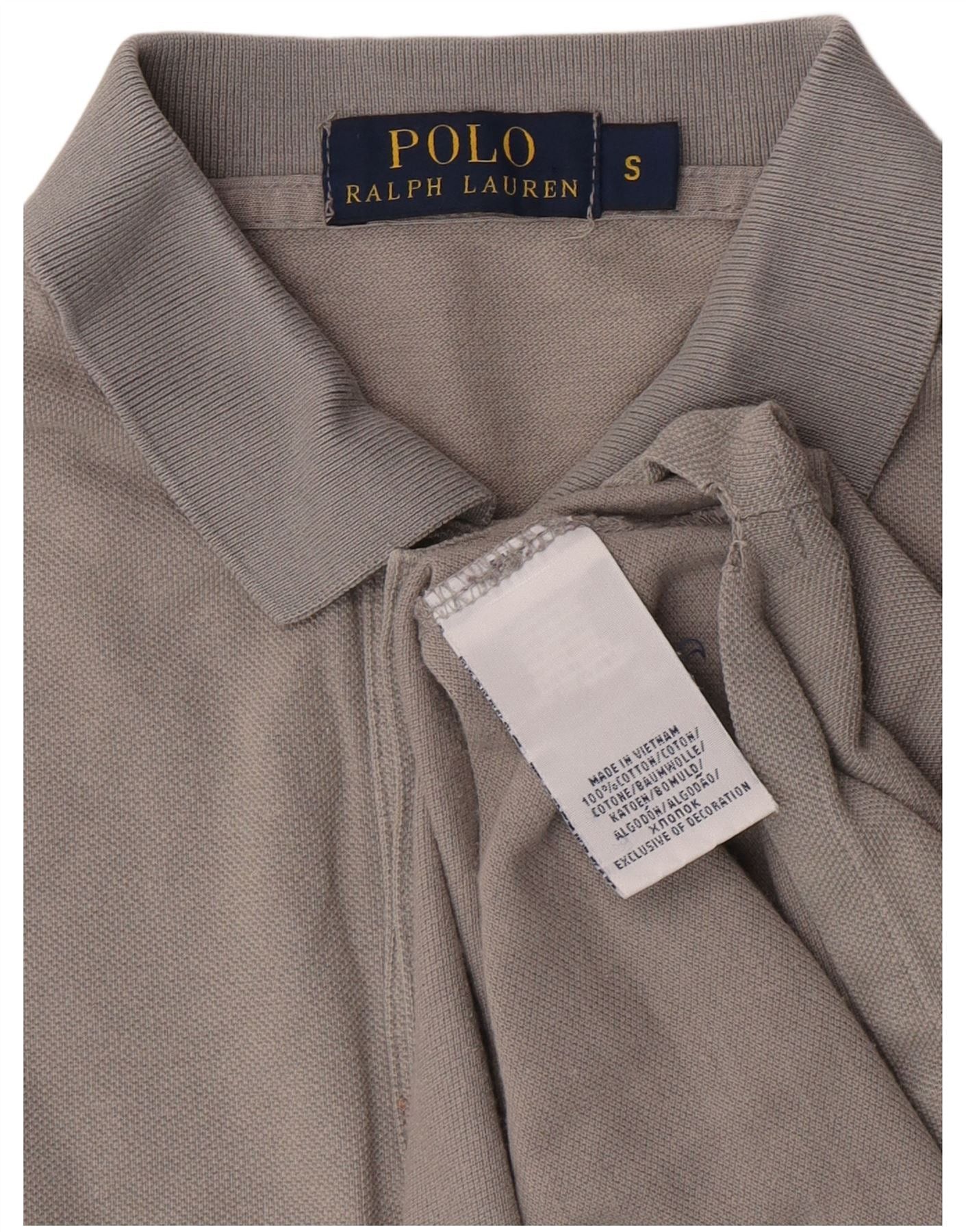 Polo Ralph Lauren Mens Polo Shirt Small Grey Cotton Size US S / EU 44-46 / 1 - 5 Thumbnail