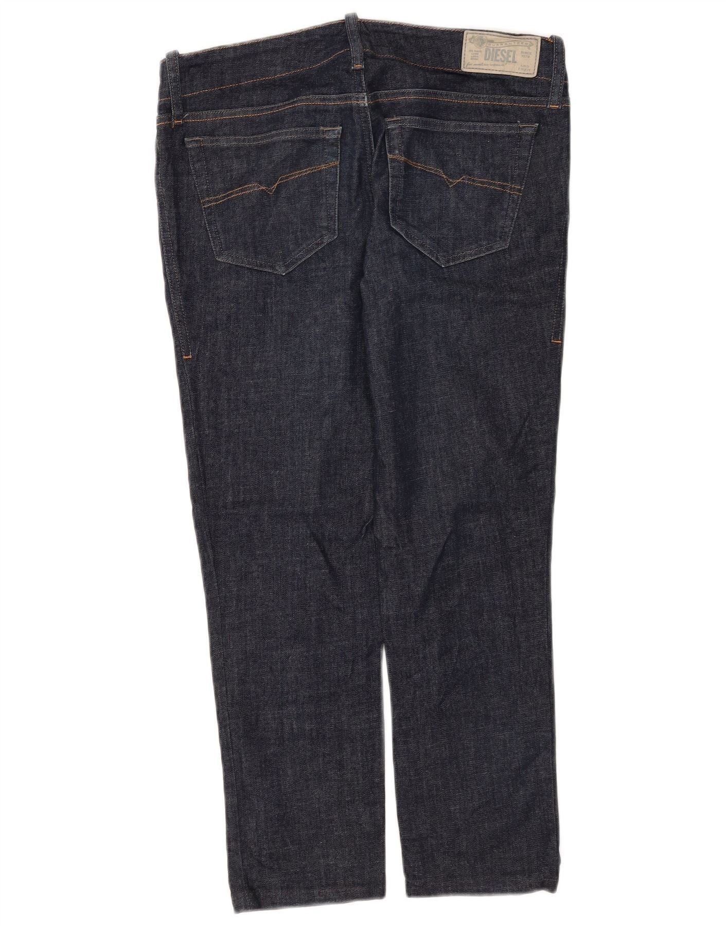 Diesel Womens Grupee Low Waist Super Slim Skinny Jeans W30 L25 Navy Size 24" / US 00 / IT 34 - 2 Thumbnail