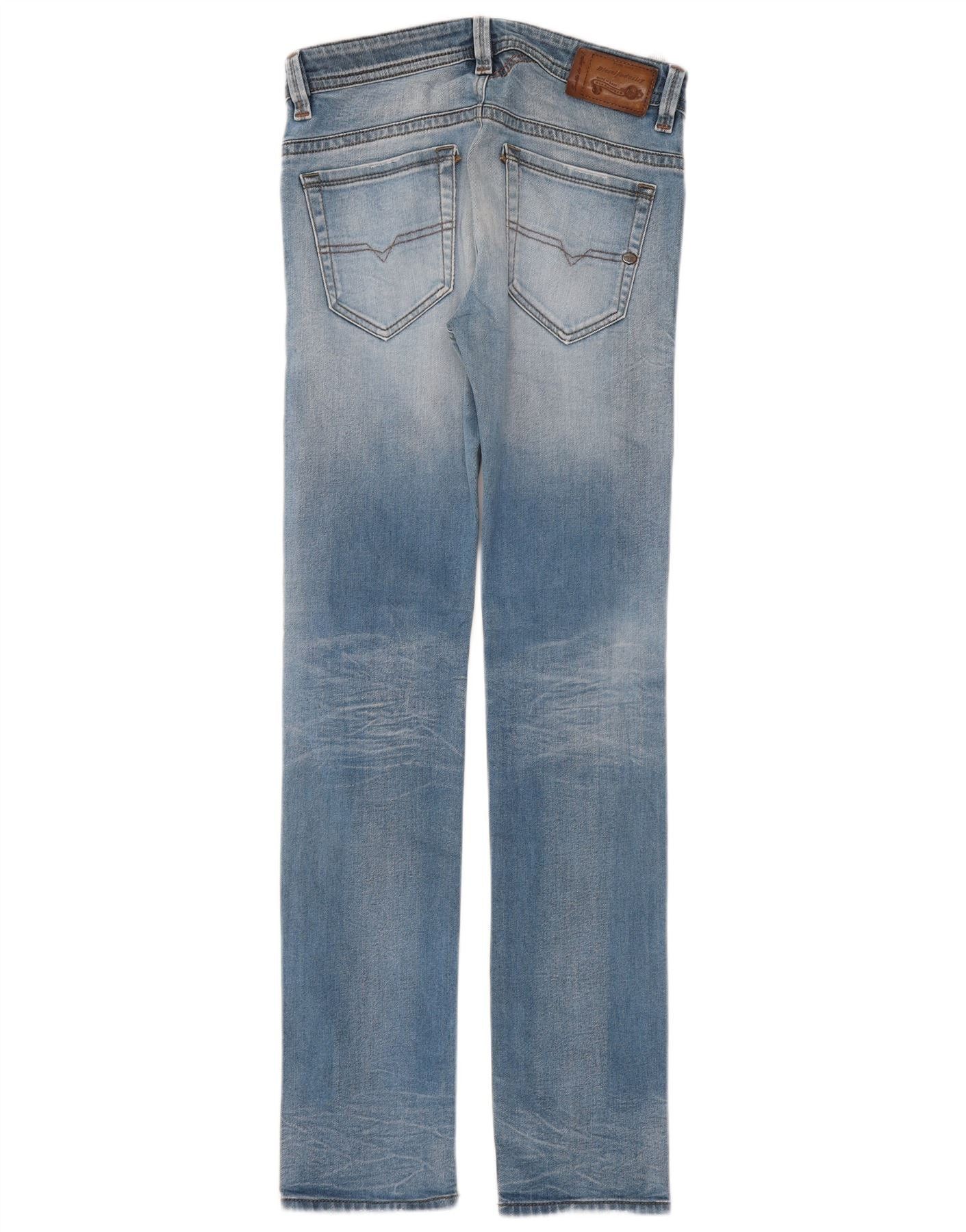Diesel Womens Thavar Slim Skinny Jeans W29 L32 Blue Cotton Size 42" / US 20 - 2 Thumbnail