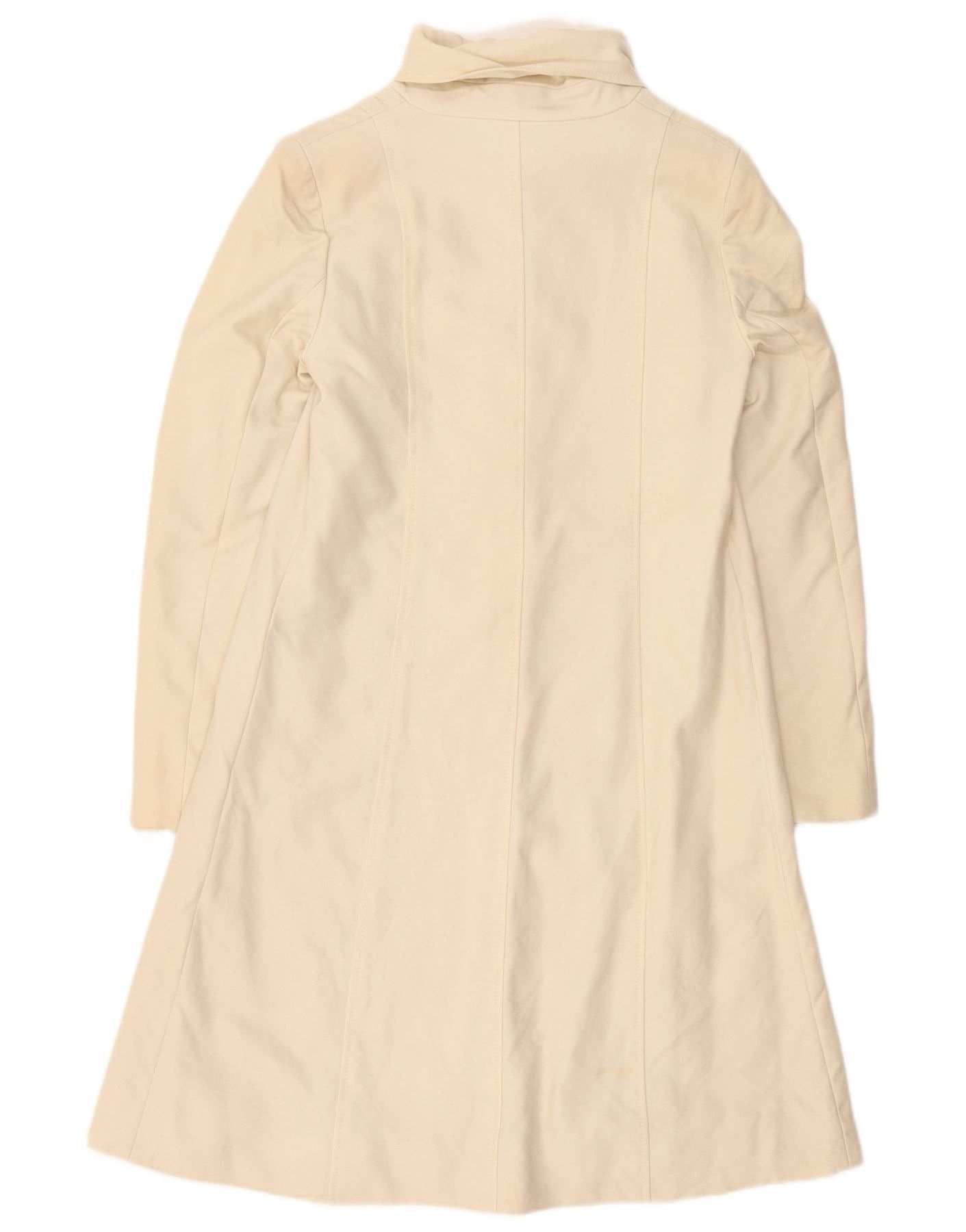Ralph Lauren Womens Overcoat US 10 Large Off White Wool Size XS / US 0-2 / IT 36-38 - 2 Thumbnail