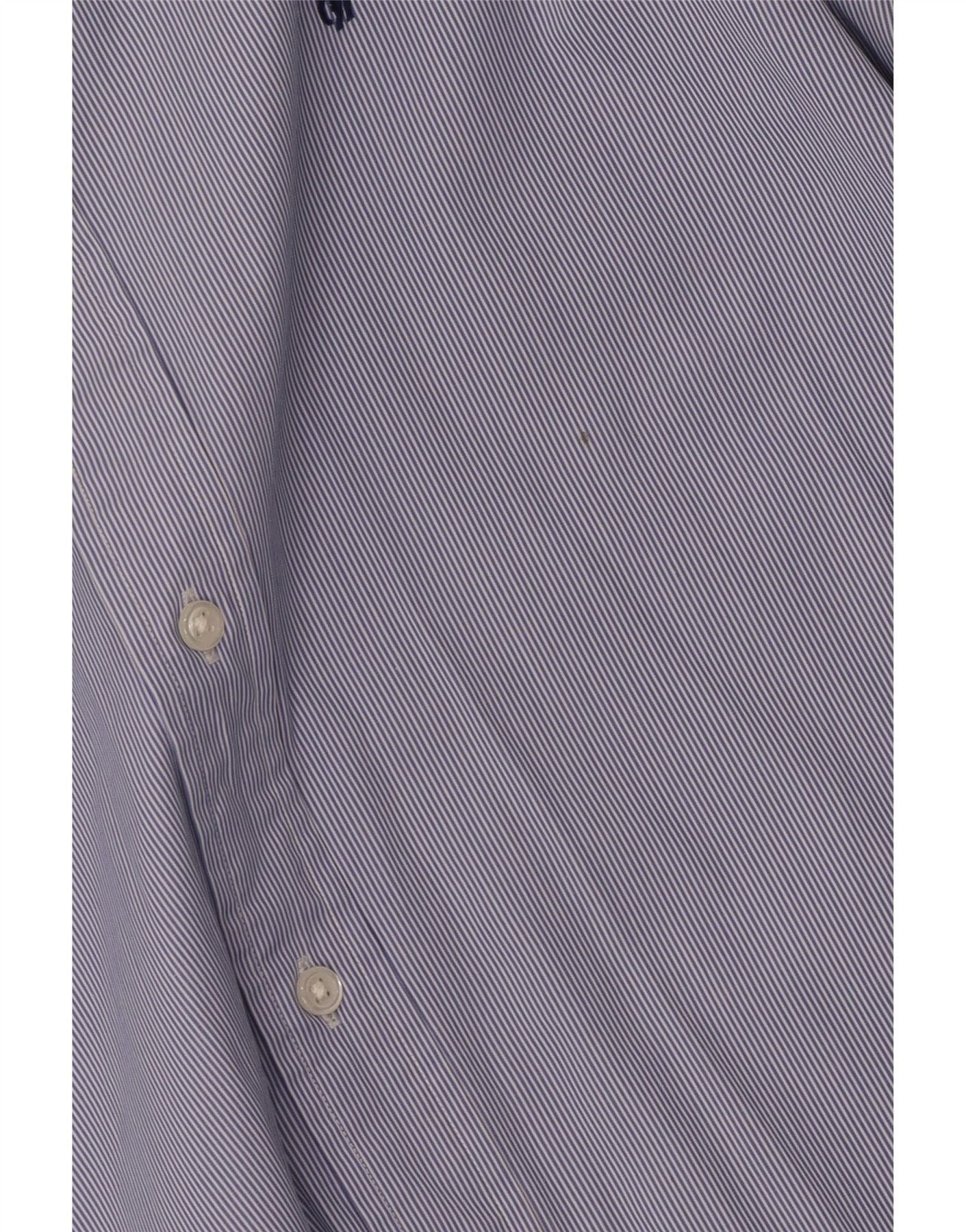 Polo Ralph Lauren Mens Shirt 40/41 16 Large Blue Pinstripe Cotton Size US L / EU 52-54 / 3 - 3 Thumbnail