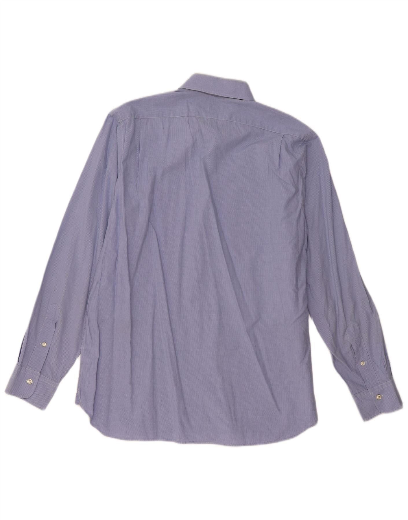 Polo Ralph Lauren Mens Shirt 16 1/2 42 Large Blue Check Cotton Size US L / EU 52-54 / 3 - 2 Thumbnail