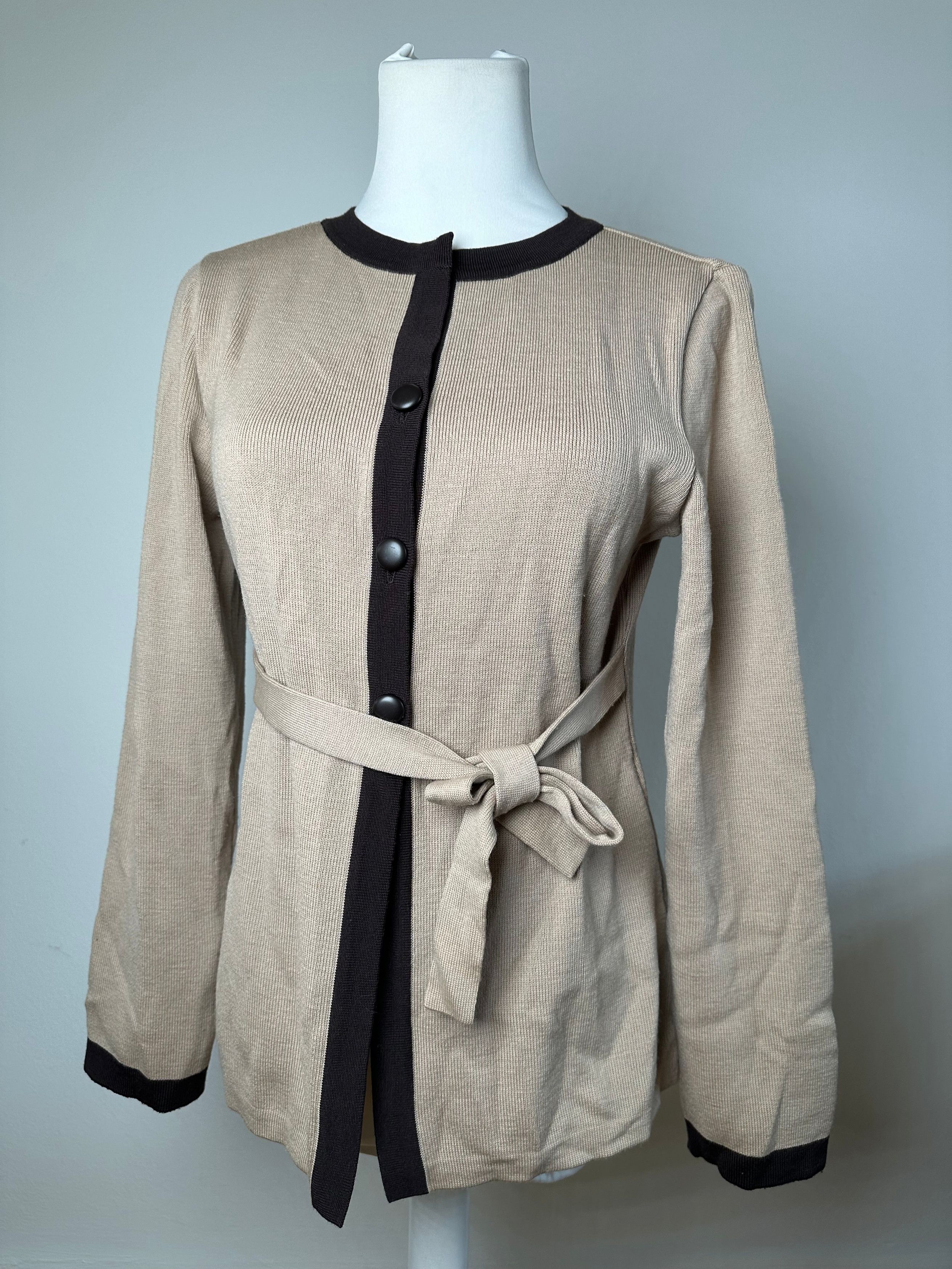 Balenciaga Vintage Wool Dress / Short Coat Black Brown-Beige M Size S / US 4 / IT 40 - 13 Thumbnail