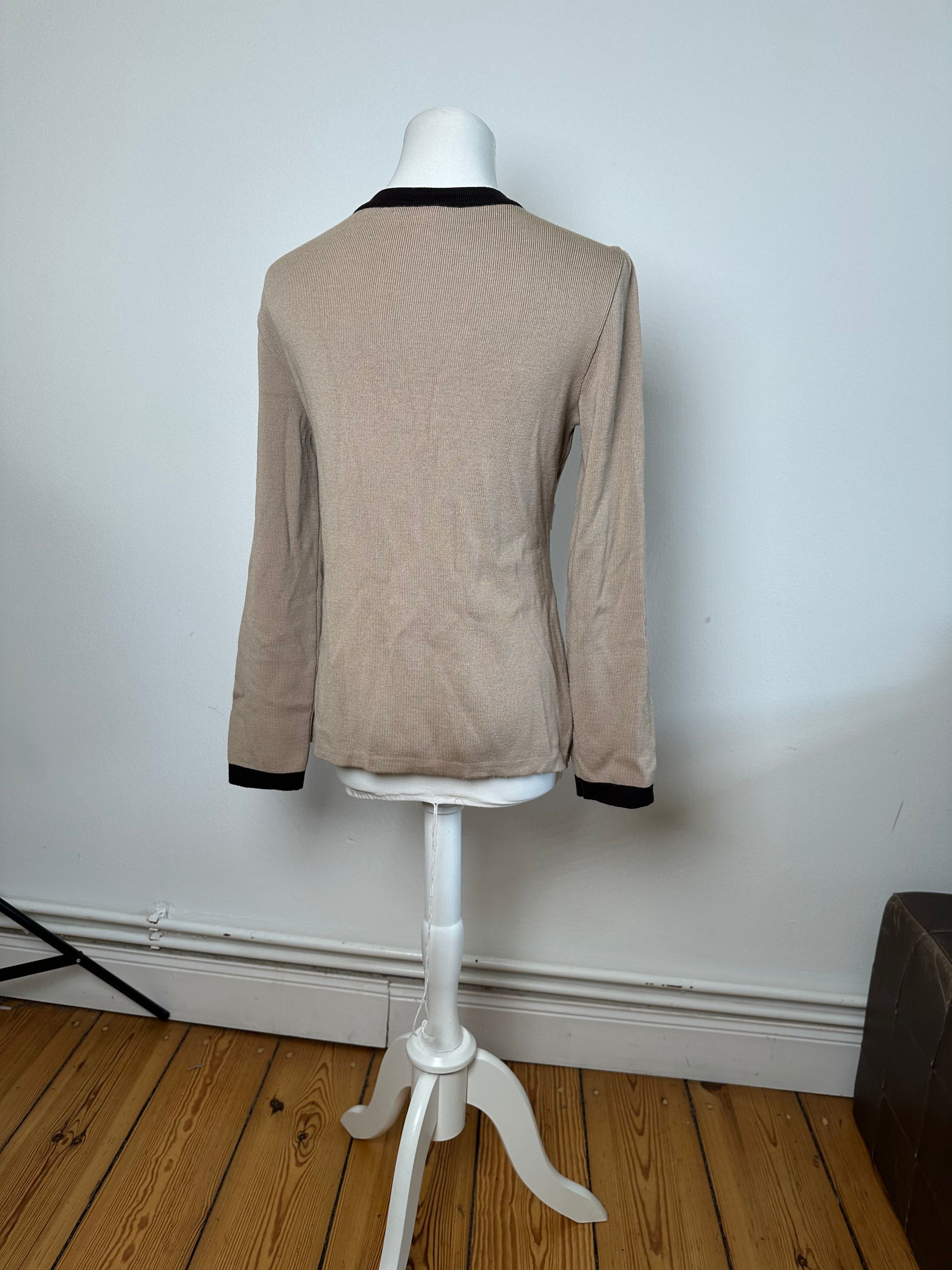 Balenciaga Vintage Wool Dress / Short Coat Black Brown-Beige M Size S / US 4 / IT 40 - 3 Thumbnail